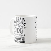Mug Le cerveau des femmes a trop d'onglets ouverts (Devant gauche)