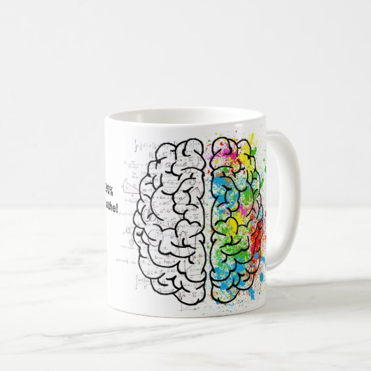 Mug Le cerveau emploie 20% de tout l'oxygène que nous (Devant droit)