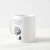 Mug Le Cerveau Fonctionne aux Triangles Café Amateur d (Devant gauche)