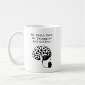 Mug Le Cerveau Fonctionne aux Triangles Café Amateur d (Gauche)