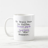 Mug Le cerveau fonctionne avec des théorèmes de café M (Gauche)