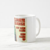 Mug Le changement climatique est homme composé (Devant droit)