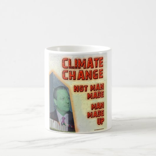 Mug Le changement climatique est homme composé (Centre)