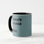 Mug Le changement climatique est une réelle prise de c (Devant gauche)
