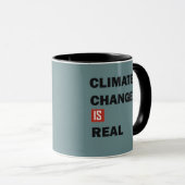 Mug Le changement climatique est une réelle prise de c (Devant droit)
