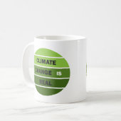 Mug Le changement climatique est une réelle prise de c (Devant gauche)
