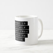 Mug Le changement est inévitable (Devant droit)