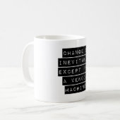 Mug Le changement est inévitable (Devant gauche)