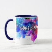 Mug Le chaos est ma zone de confort - Art Abstrait Tee (Gauche)