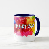 Mug Le chaos est ma zone de confort - Art Abstrait Tee (Devant droit)