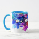 Mug Le chaos est ma zone de confort - Art Abstrait Tee (Gauche)