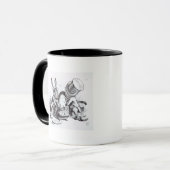 Mug Le chapelier fou et les lièvres de mars (Devant gauche)
