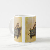 Mug Le chardonneret., Puttertje par Carel Fabritius (Devant gauche)