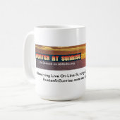 Mug Le chasseur au lever de soleil refroidissent (Devant gauche)