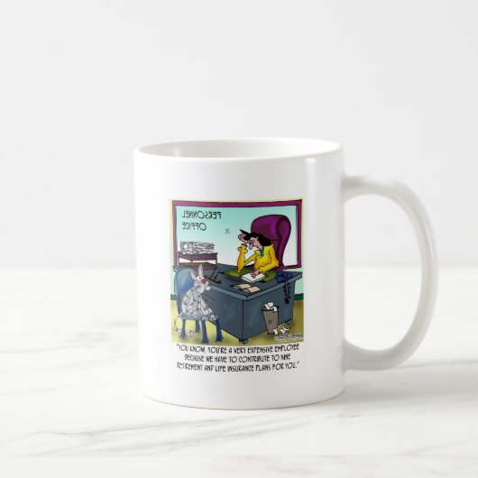 Mug Le chat a 9 plans d'assurance-vie (Droite)