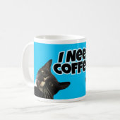 Mug Le chat a besoin de café (Devant gauche)