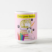 Mug Le chat aime les livres (Centre)