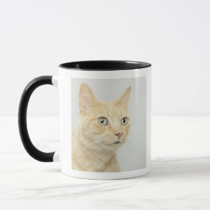 Mug Le chat avec des yeux s'ouvrent au loin