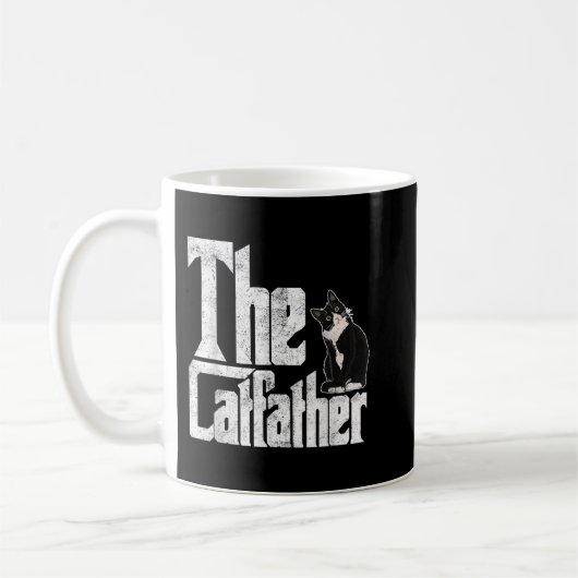 Mug Le Chat Catfather Père Mafia Whiskers Homme papa (Gauche)