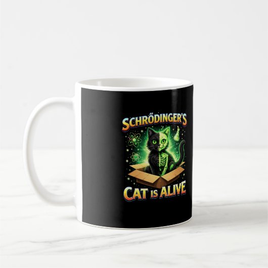 Mug Le Chat Curieux de Schrödinger (Gauche)