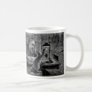 Mug Le chat de Mark Twain renifle sa bougie