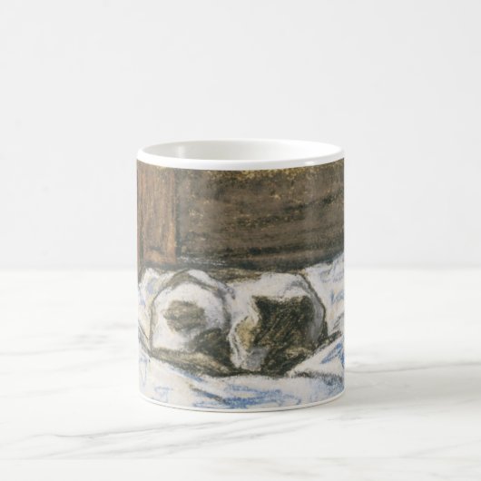 Mug Le chat de Monet dormant sur un lit (Centre)