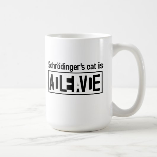 Mug Le chat de Schrodinger est (Droite)