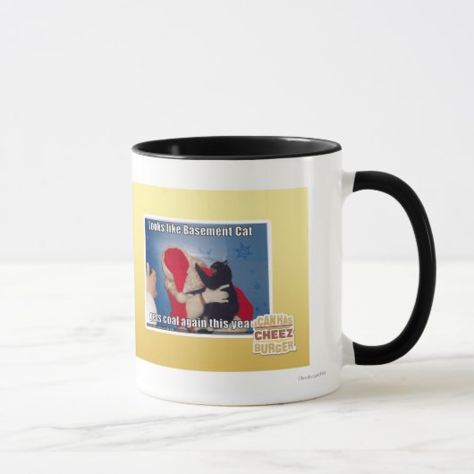 Mug Le chat de sous-sol obtient le charbon (Droite)
