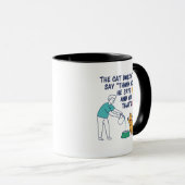 Mug Le Chat Dit Plus" Café en céramique (Devant droit)