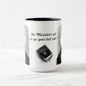 Mug Le chat du ministre mignon personnalisé (Centre)