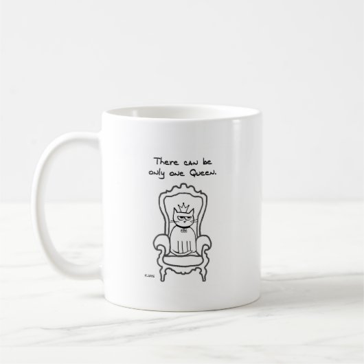 Mug Le chat est la reine (Gauche)