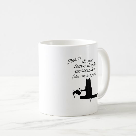 Mug Le chat est un Jerk (Devant droit)