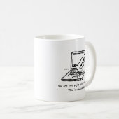 Mug Le chat fâché exige l'attention - cadeau drôle de (Devant droit)