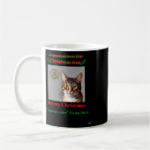 Mug Le Chat Frappe Sur L'Arbre De Noël (Gauche)