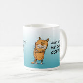 Mug Le chat grincheux veut le café (Devant droit)