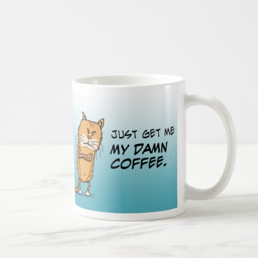 Mug Le chat grincheux veut le café (Droite)