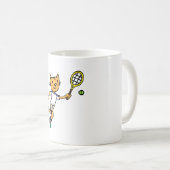 Mug Le chat joue au tennis (Devant droit)