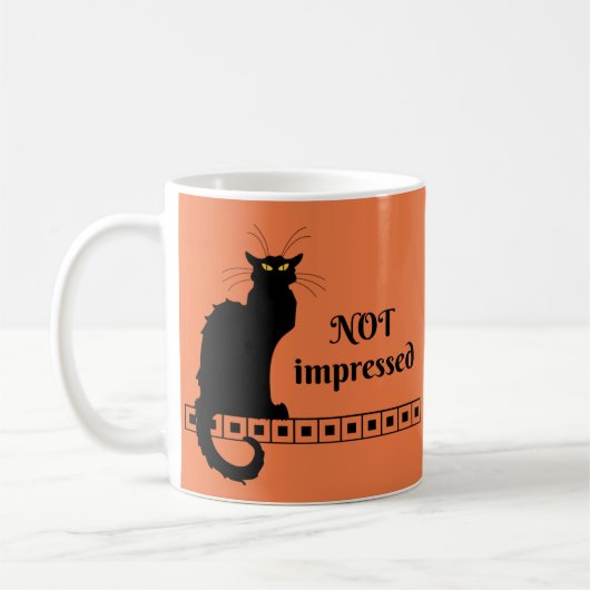 Mug Le Chat Noir non impressionné (Gauche)