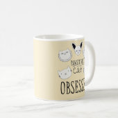 Mug Le chat "pécheresse" observé (Devant droit)