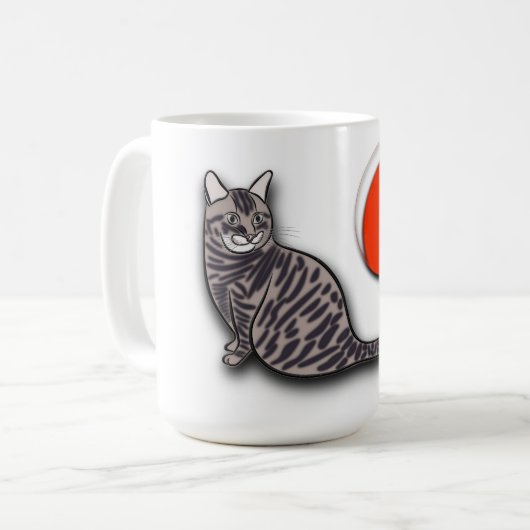 Mug Le chat rencontre la Pleine lune (Devant gauche)