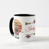 Mug Le chat sorcier ou traiter l'aventure d'Halloween (Devant gauche)