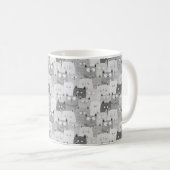 Mug le chat visage kitten toujours drôle de blague mèm (Devant droit)