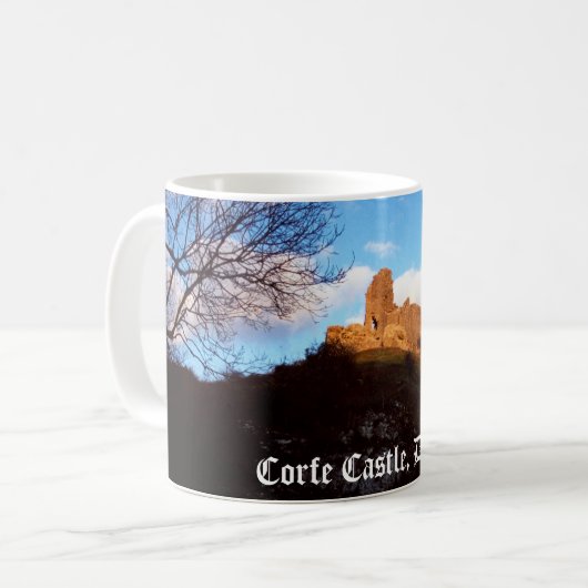 Mug Le château de Corfe (Devant gauche)