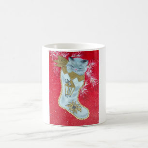 Mug Le chaton de Noël vintage le plus doux