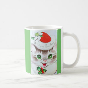 Mug Le chaton de Noël vintage le plus doux