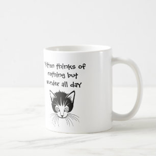 Mug le chaton pense à rien mais au meurtre toute la