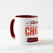 Mug Le chef tatoué met le reste dans la honte. Idée ca (Devant gauche)