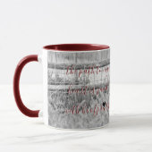 Mug Le chemin vers mon coeur (noir et blanc) (Gauche)