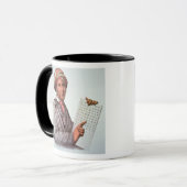 Mug Le chercheur cherokee, Sequoyah (1776-1843) (Devant gauche)