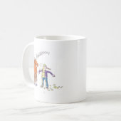 Mug Le cheval éternue bande dessinée drôle (Devant gauche)
